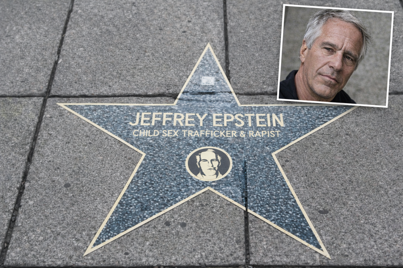 A guerrilla art installation dubbed the "Jeffrey Epstein Walk of Shame" appeared Sunday in Washington, D.C.'s Farragut Square, just a five-minute walk from the White House, plastering the sidewalk with stickers that publicly name prominent figures tied to the late convicted pedophile and sex trafficker.