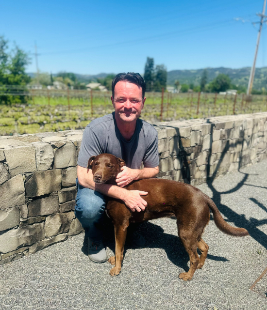 Chef Douglas Keane and his best friend Roxie