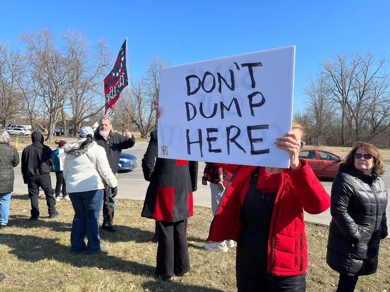 Protesters in Romulus
