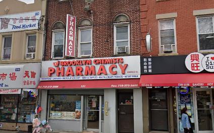 Brooklyn Chemists Pharmacy, one of the two storefronts owned by Robert John Sabet.