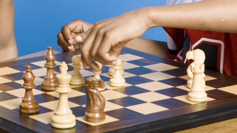 child playing chess