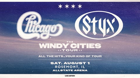 Chicago & Styx: The Windy Cities Tour - All The Hits… Your Kind of Tour