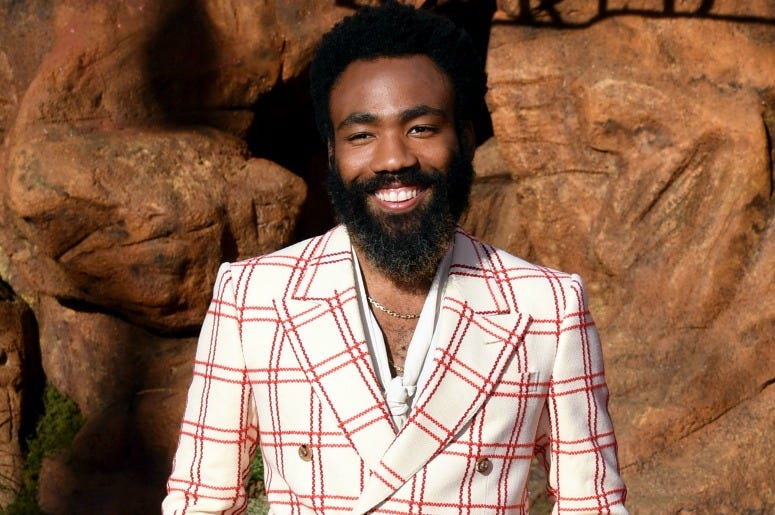 Donald Glover attends the premiere of Disney's "The Lion King"