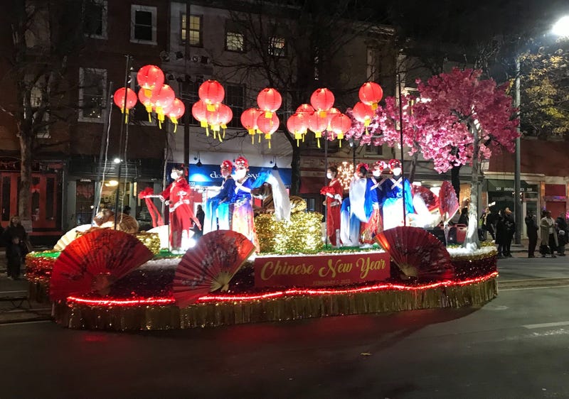The Chinese New Year float on Market Street