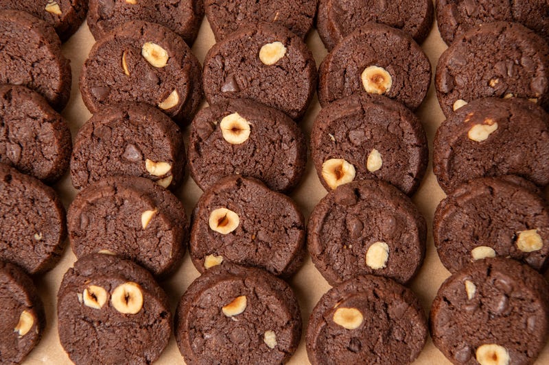 Chocolate hazlenut sable cookies from Breads Bakery for Christmas 2024