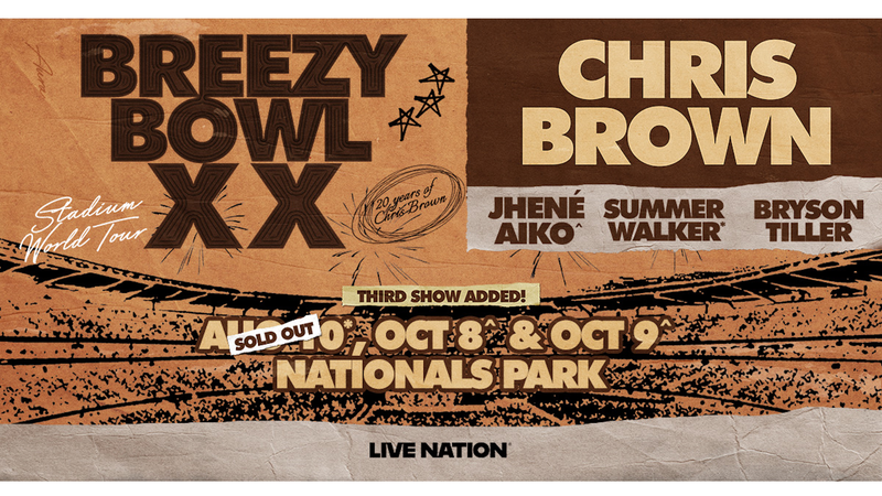 Chris Brown 2nbd show tour art