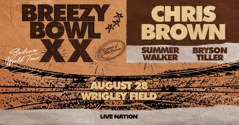 Chris Brown at Wrigley Field on August 28