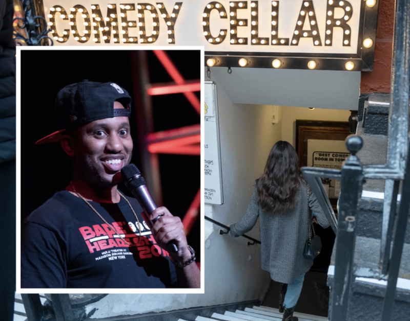 Chris Redd was assaulted out this MacDougal Street comedy club. 