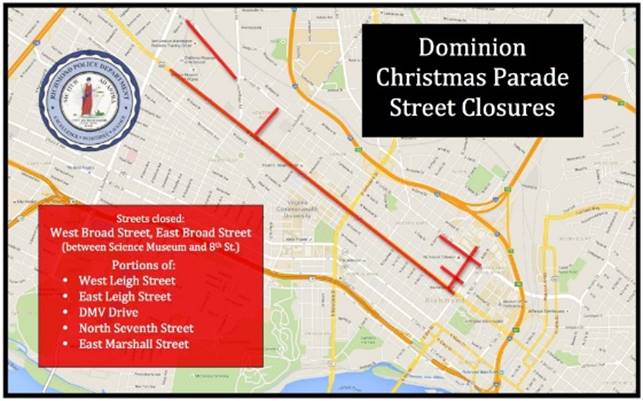 Christmas Parade Road Closures