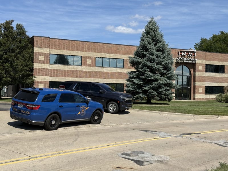 Police on scene of church raid