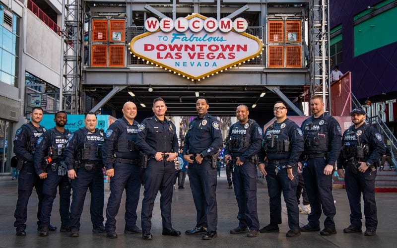Participants in the Las Vegas Citizens Police Academy
