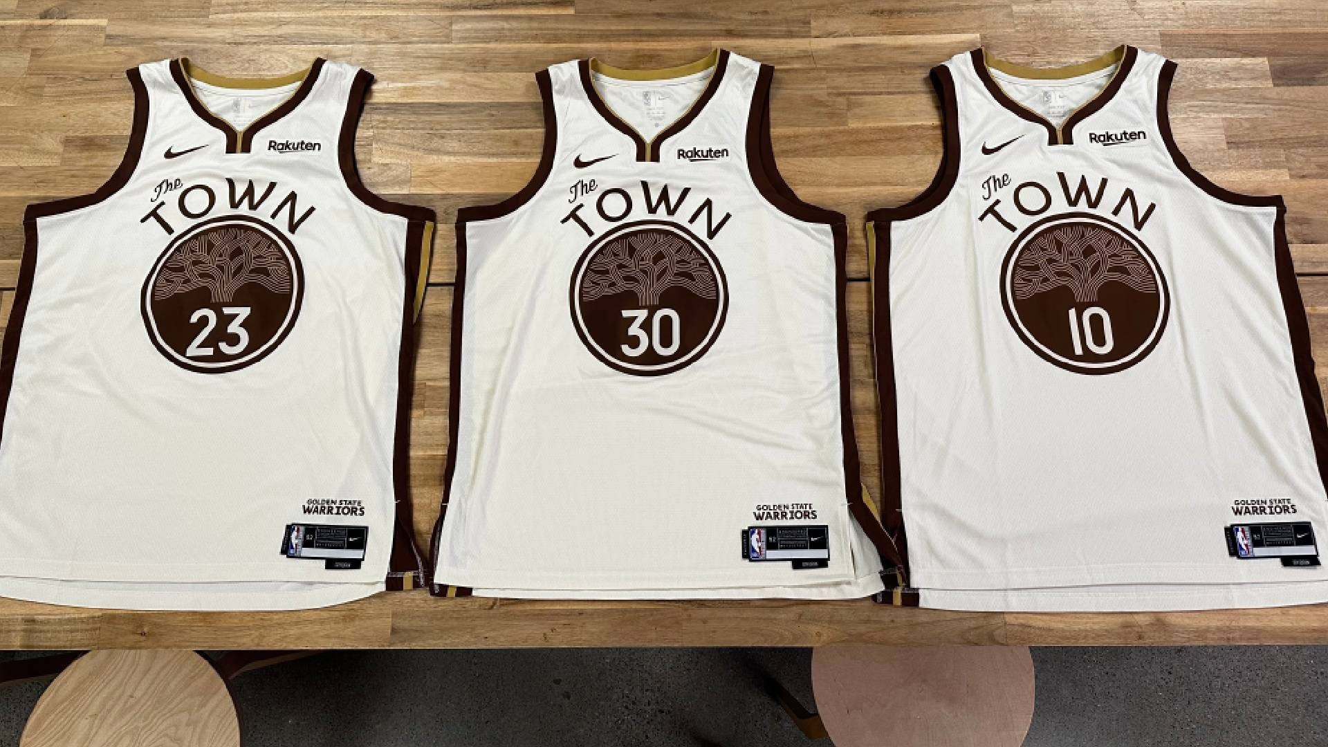 warriors the town jersey