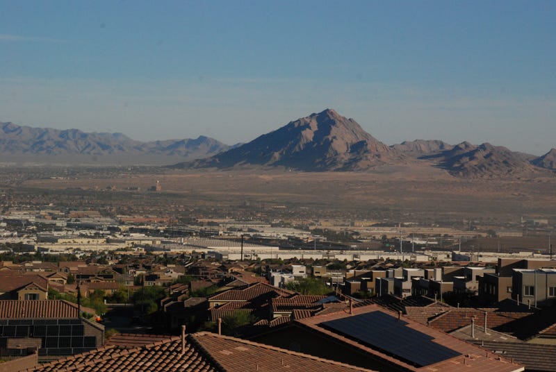 An aerial view of Henderson, NV