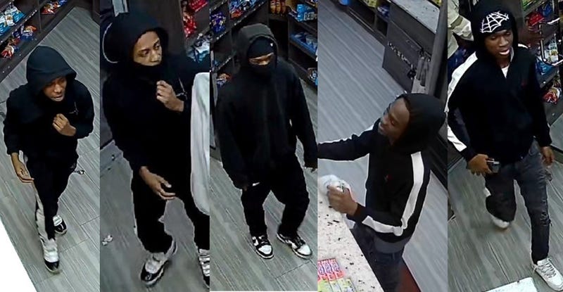 Police are searching for multiple suspects in the weeks-long crime spree
