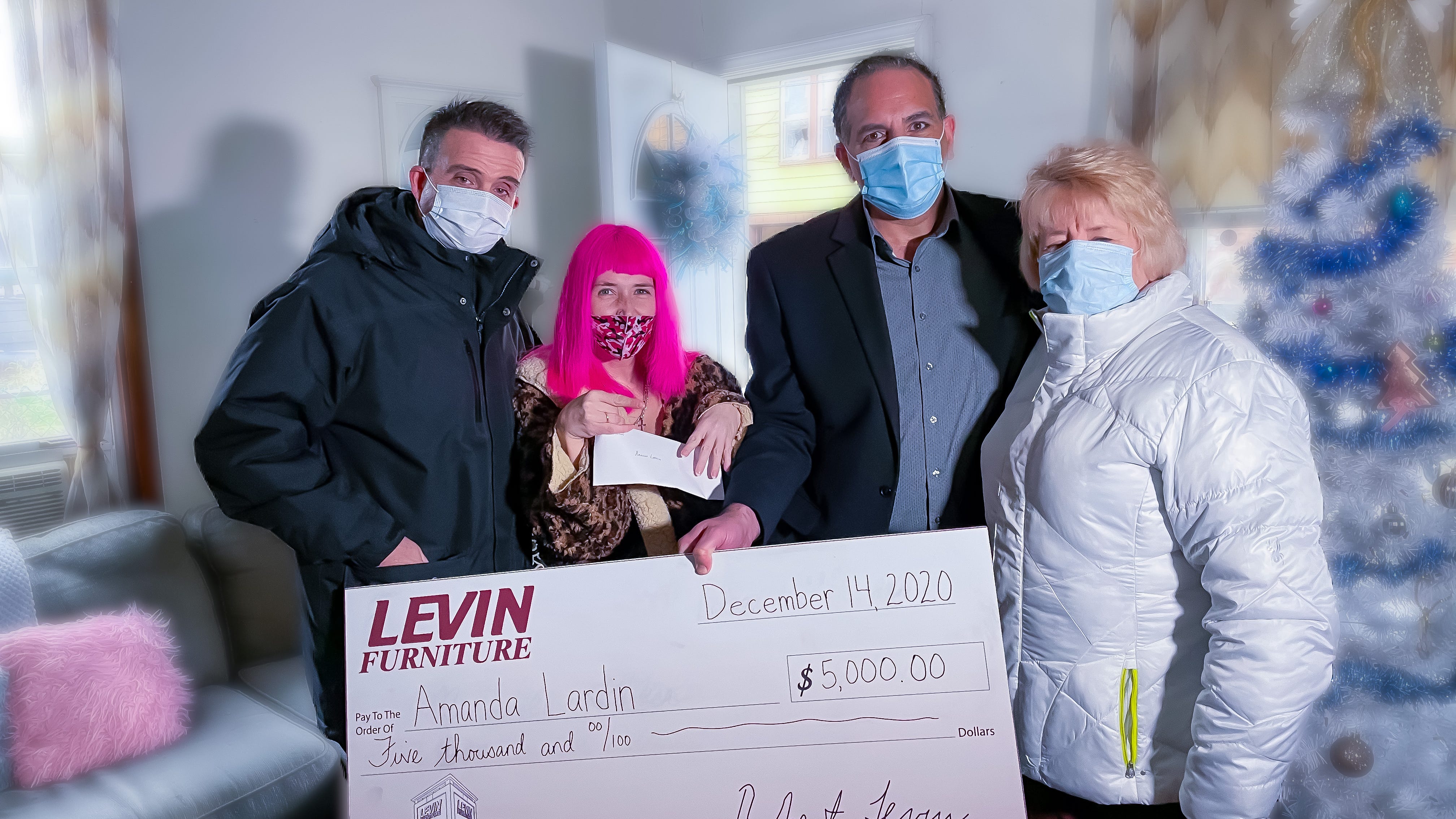 Get Marty: Levin's Furniture For Families delivers a surprise for Amanda