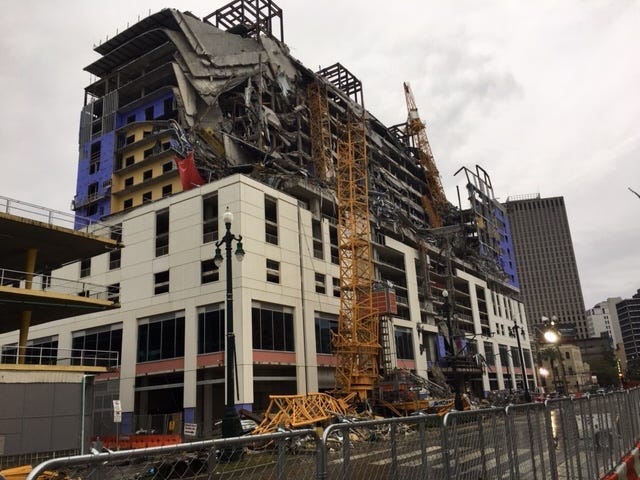 Many scarred by collapse, but it was actually planned demolition