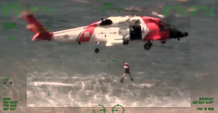 Coast Guard Rescue off Plaquemines Parish
