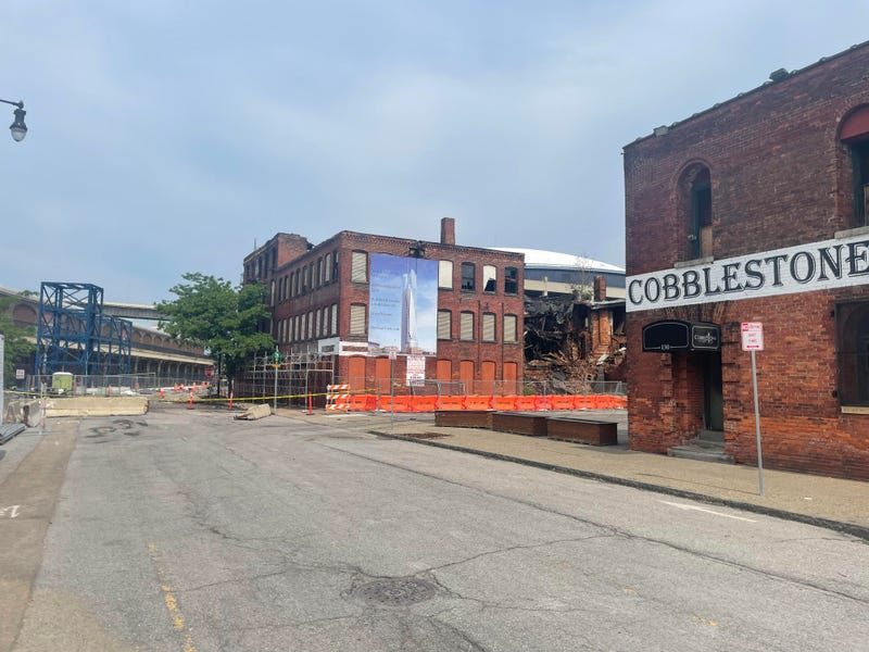 Cobblestone buildings at 110 & 118 South Park Avenue, Buffalo, N.Y.