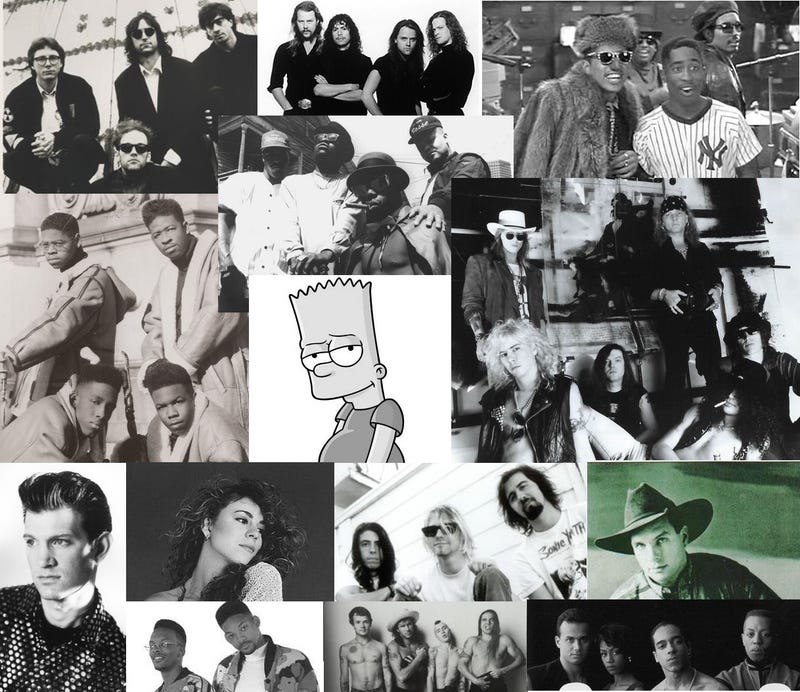 A collection of 1991's biggest artists