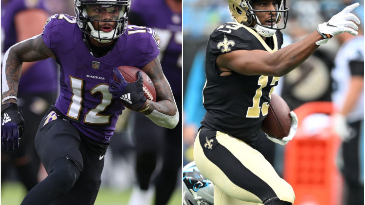 Receiver absences loom large in Saints-Ravens. Which team can overcome them?