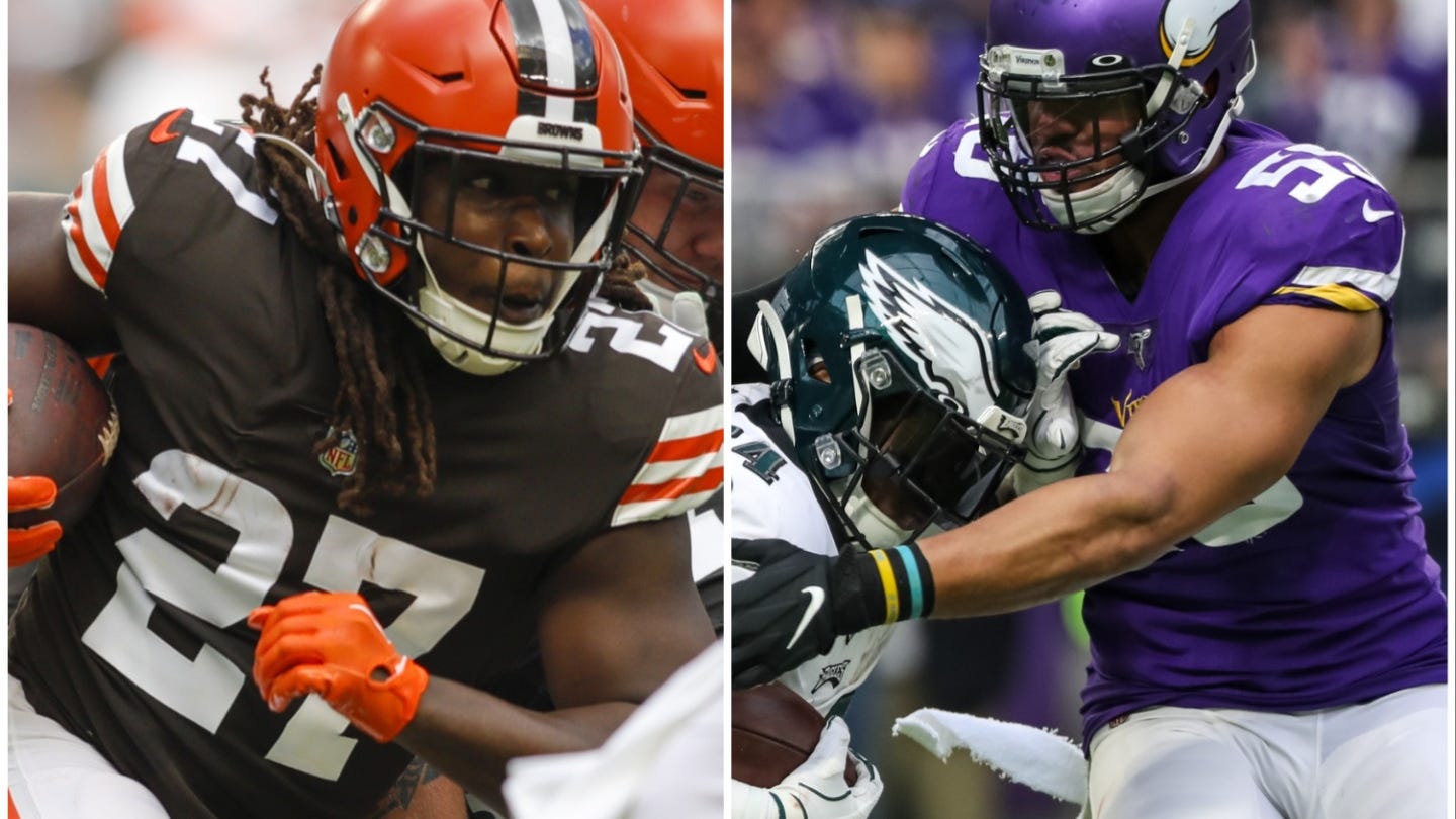 Saints to host veteran RB Kareem Hunt, LB Anthony Barr on visits as injuries pile up