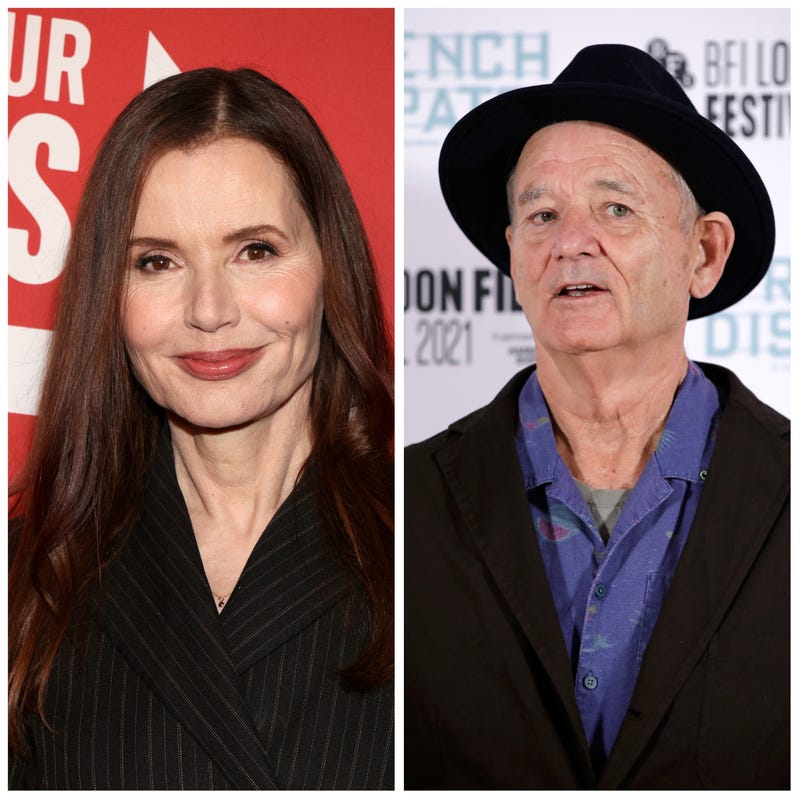 Geena Davis and Bill Murray
