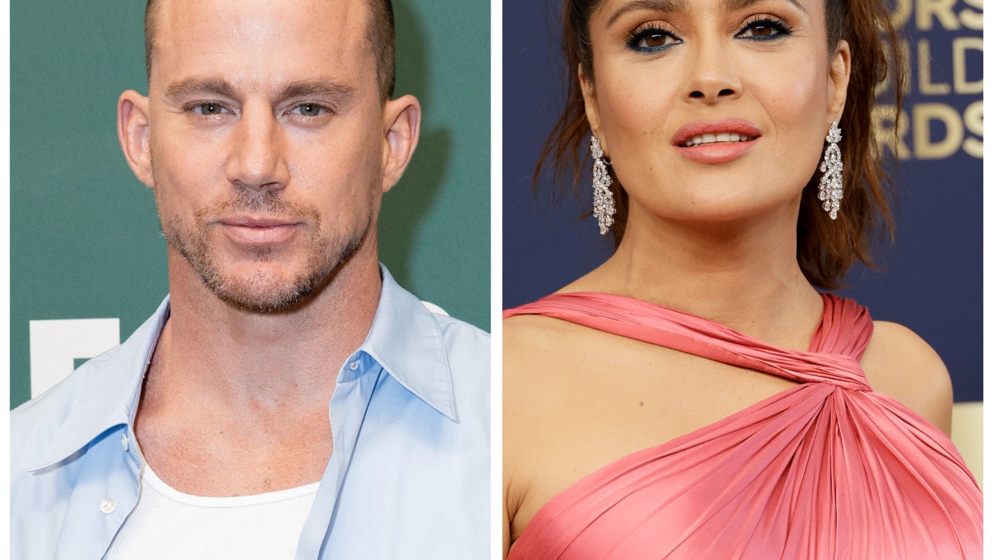 Channing Tatum and Salma Hayek get up close and personal in new 'Magic Mike's Last Dance' image