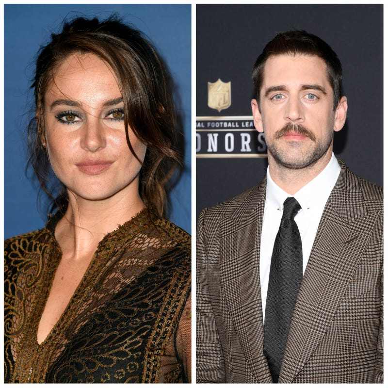 Shailene Woodley and Aaron Rodgers
