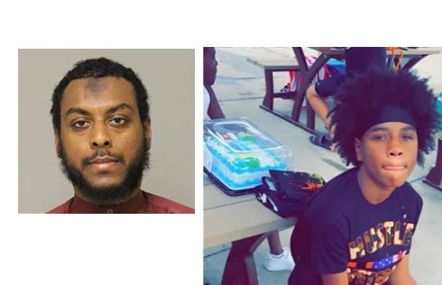 Jordan Collins (left) has now been charged with second degree murder charges in Anoka County in connection to the death of his son Manny (right).