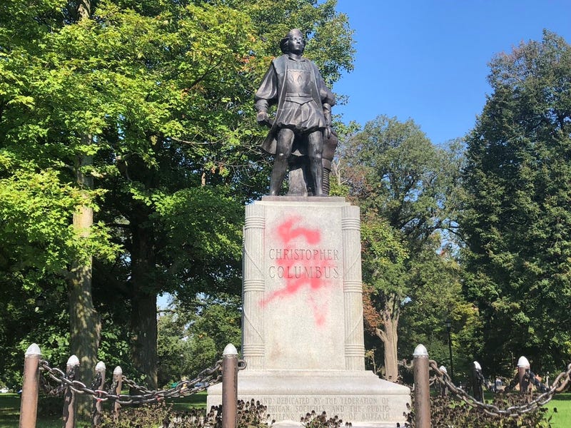 Columbus Park Statue