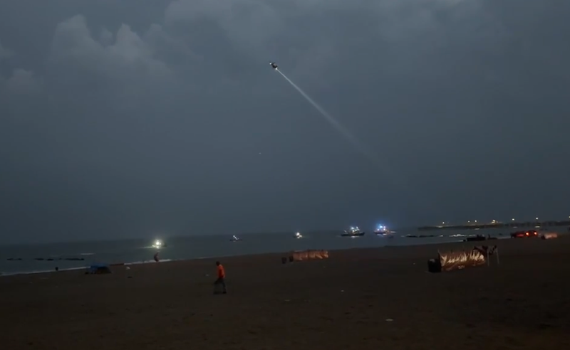Authorities respond at Coney Island after two teenage girls went missing while swimming at about 8 p.m. on Friday.
