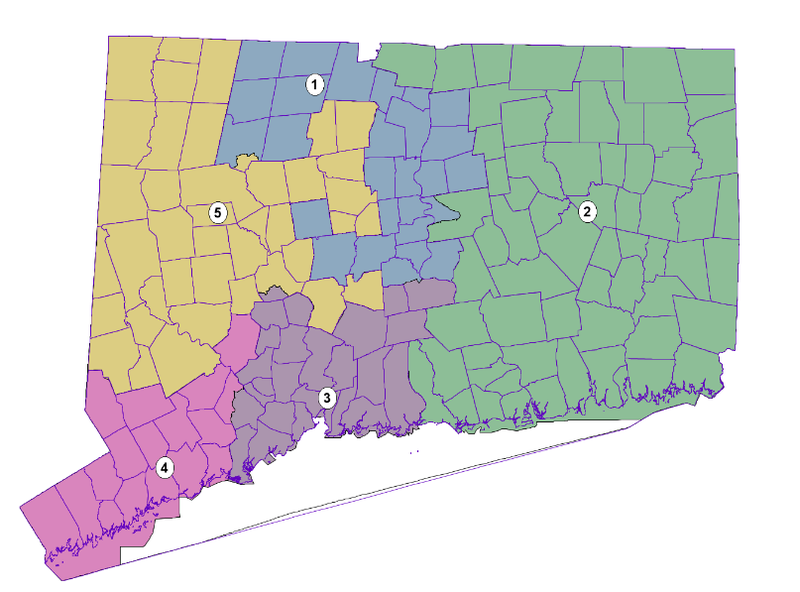Connecticut's new congressional districts