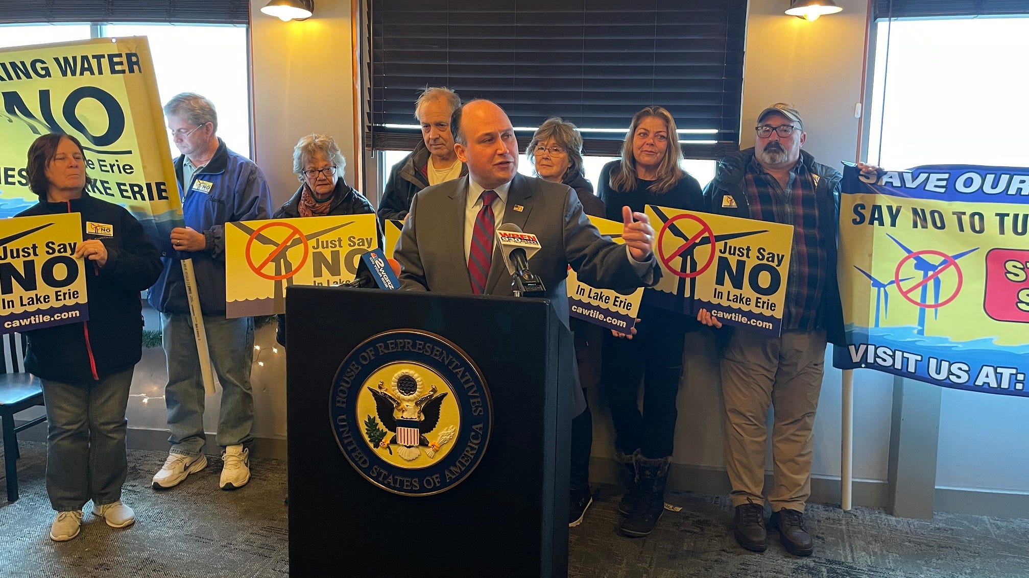 Congressman Langworthy unveils first bill in House, Lakes Before Turbines Act