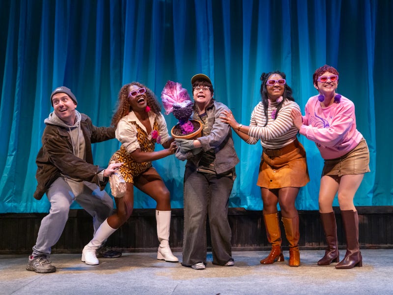 Little Shop of Horrors cast at People's Light Theater