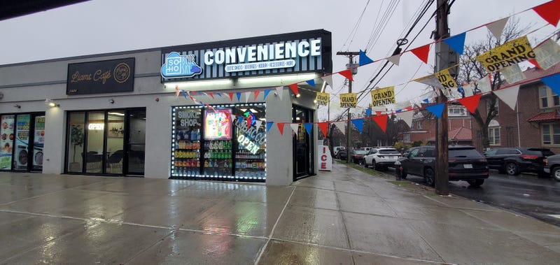 A newly-opened convenience store in the Morris Park section of the Bronx was robbed at gunpoint around midnight on Saturday.