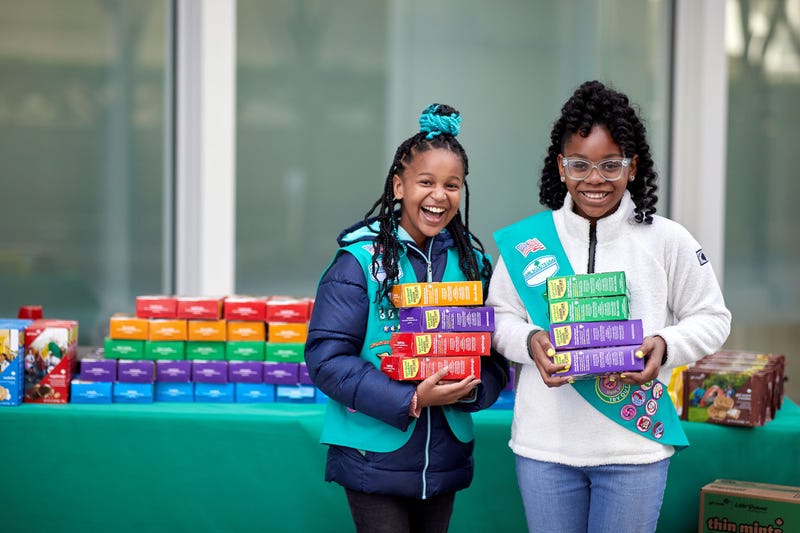 Cookie booths will be set up in March and April