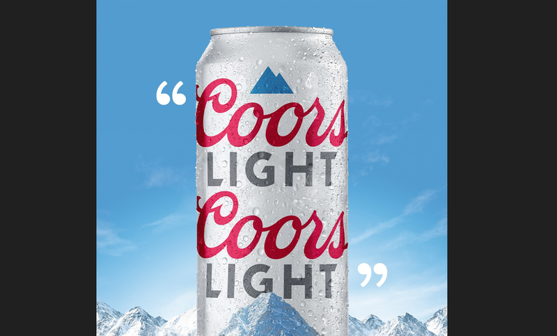 Coors Light can