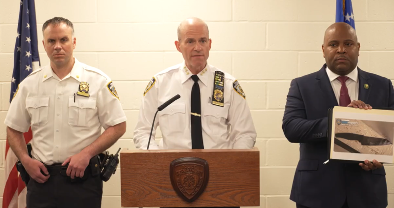 NYPD officials provide an update after a fatal officer-involved shooting in Brooklyn on May 13, 2025.
