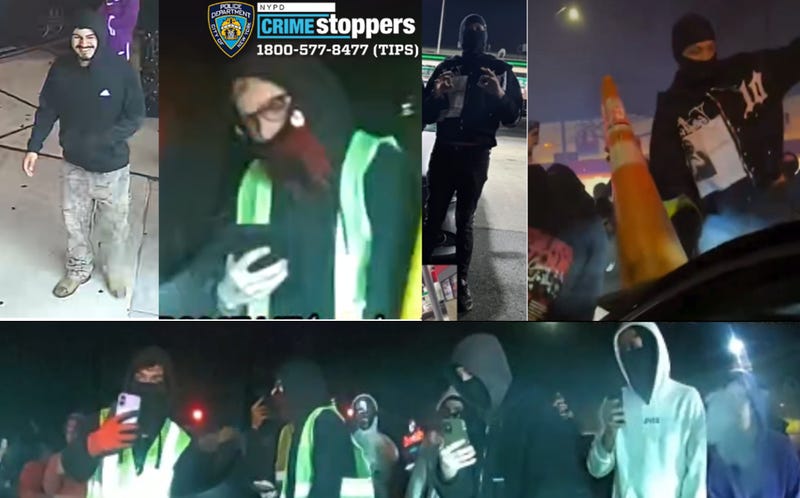 Police are searching for more than a half-dozen suspects in the caught-on-video attack in Ozone Park on March 30, 2025