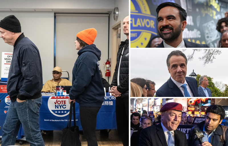 Voters are hitting the polls Tuesday as Zohran Mamdani, Andrew Cuomo and Curtis Sliwa vie to be mayor