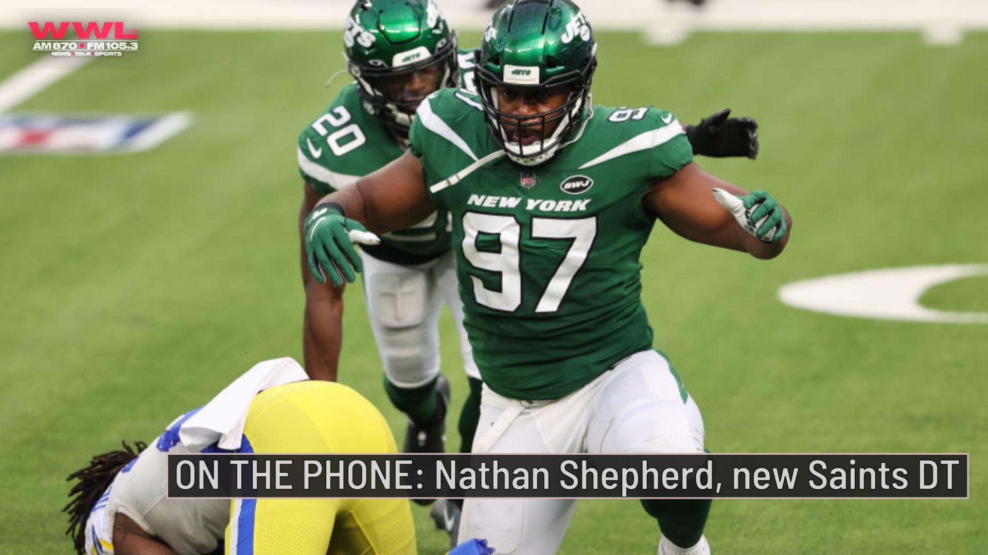 Listen: New Saints DT Nathan Shepherd loves aggressive defense, because that's football