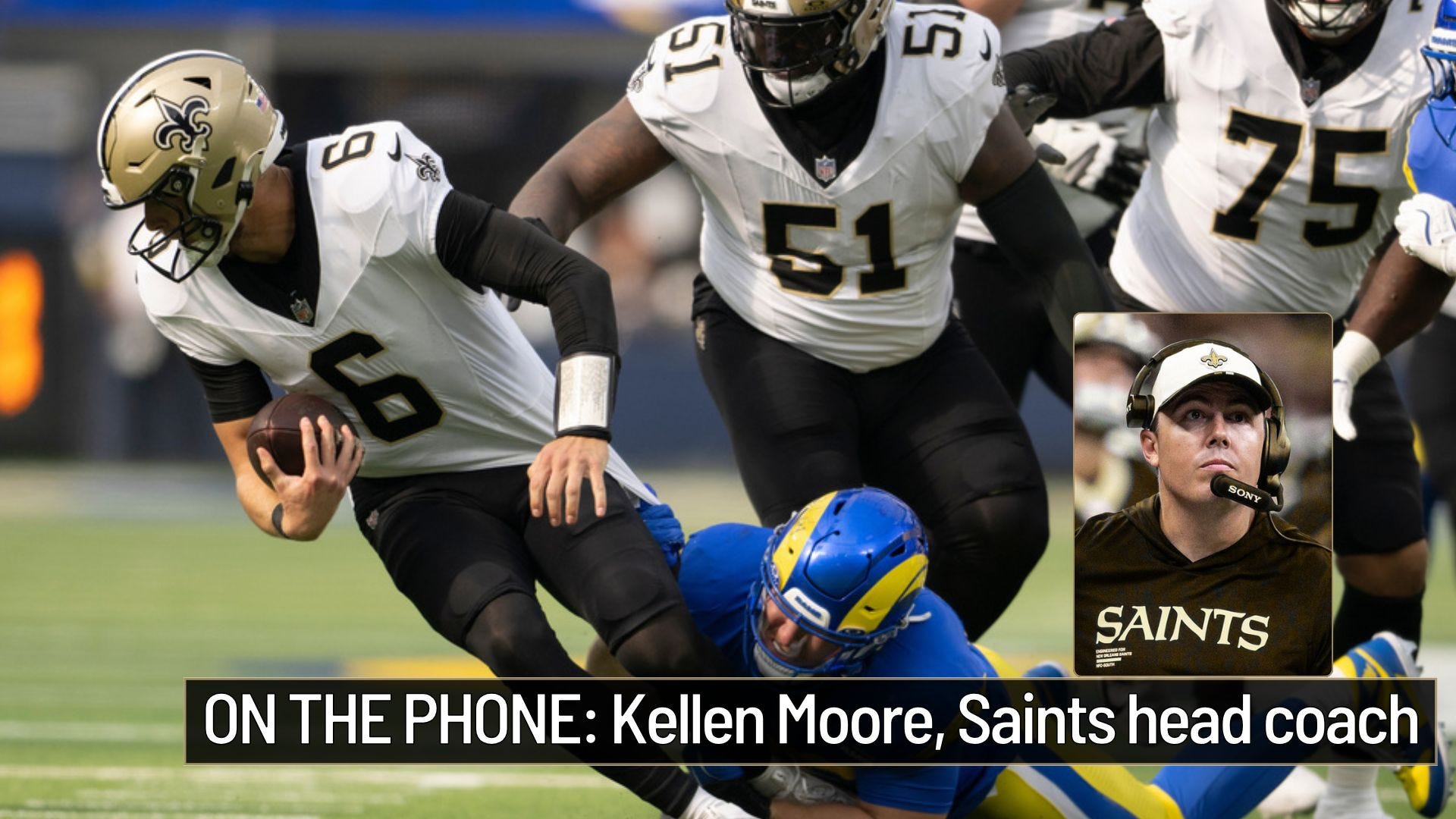 Kellen Moore on WWL: Saints navigating 'storm' in 2025 season, but better days ahead