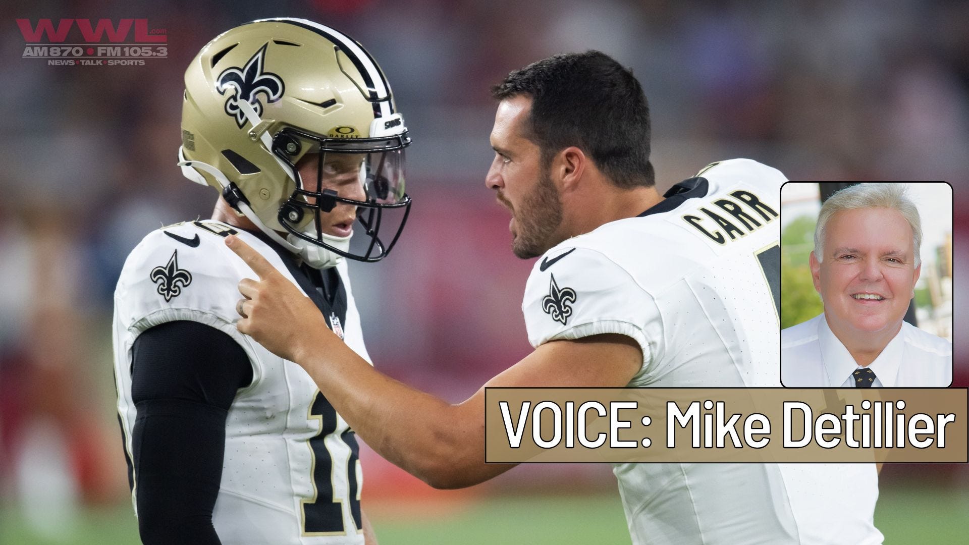 Detillier: Derek Carr is retired, but Saints still need to find a veteran QB