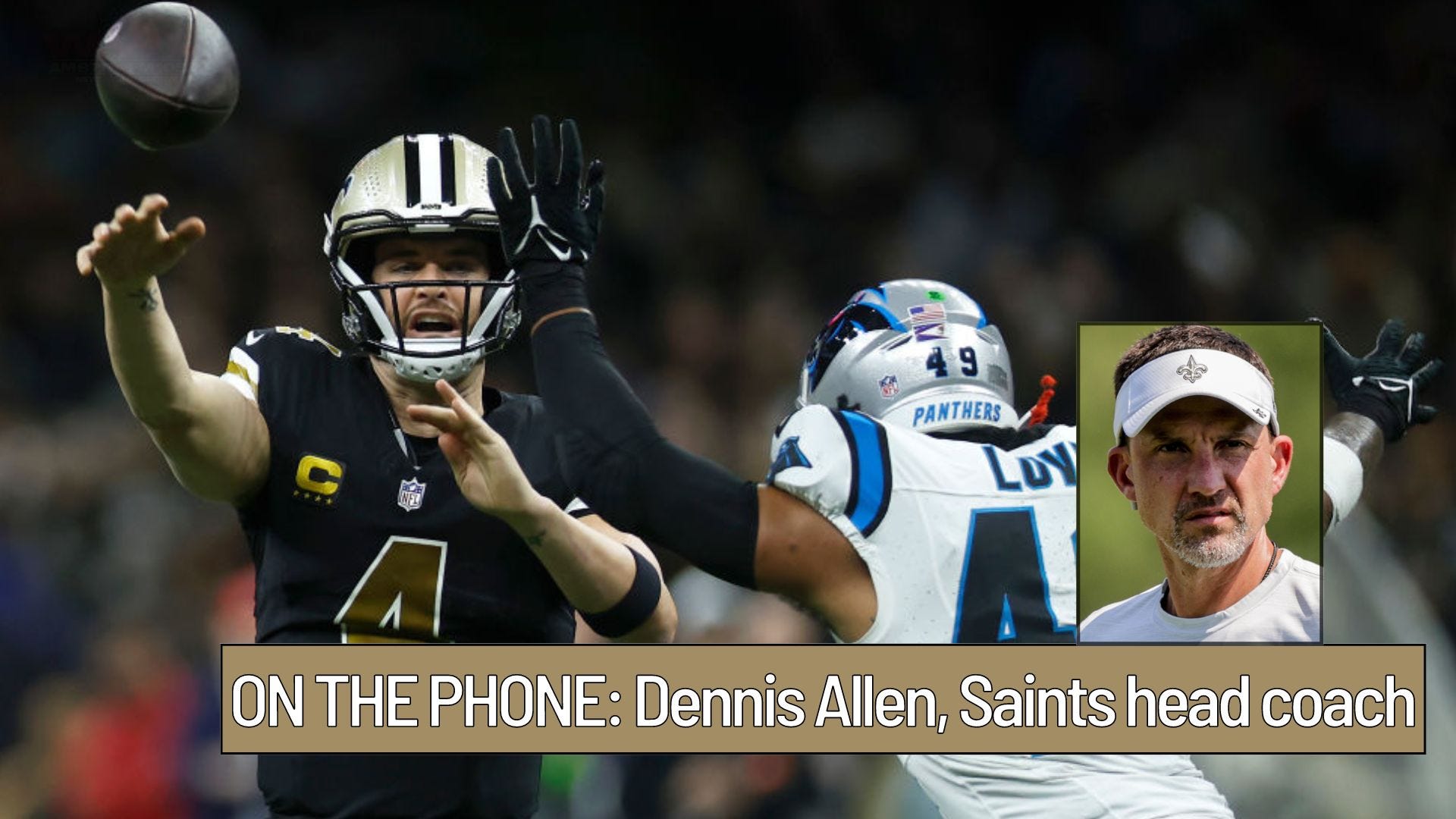 Dennis Allen on WWL: How Carr-McCoy fight fired up Saints; young players stepped up