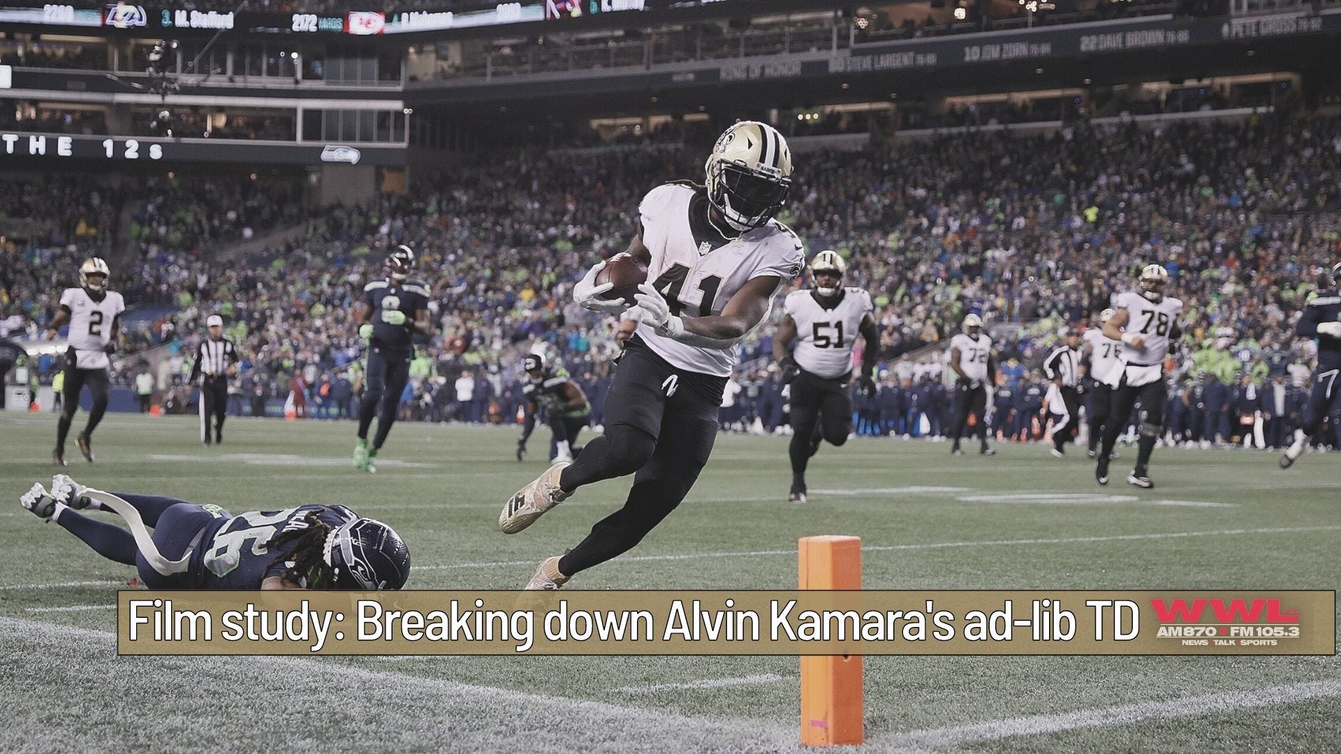 Alvin Kamara didn't run the route he was 'supposed to' on TD vs Seahawks; here's why