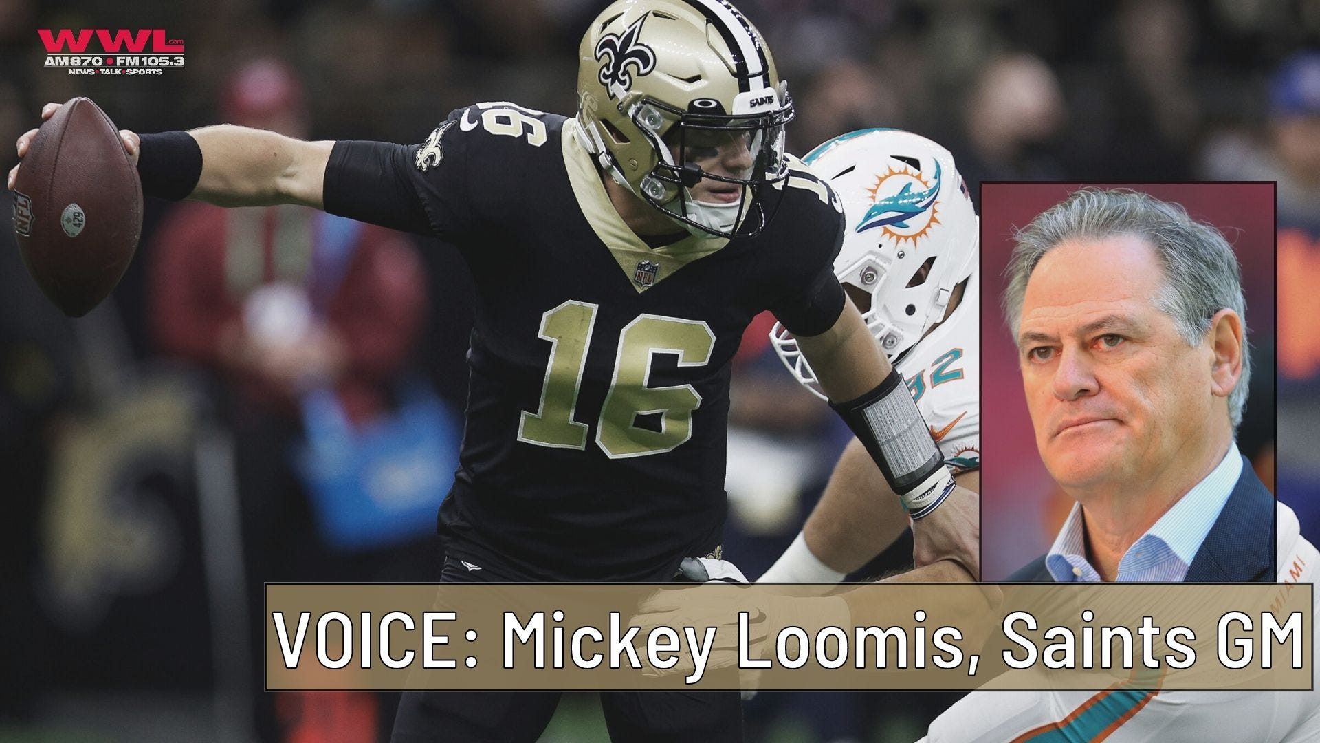 NFL's COVID plan for Saints-Dolphins was play 'no matter what,' Mickey Loomis says