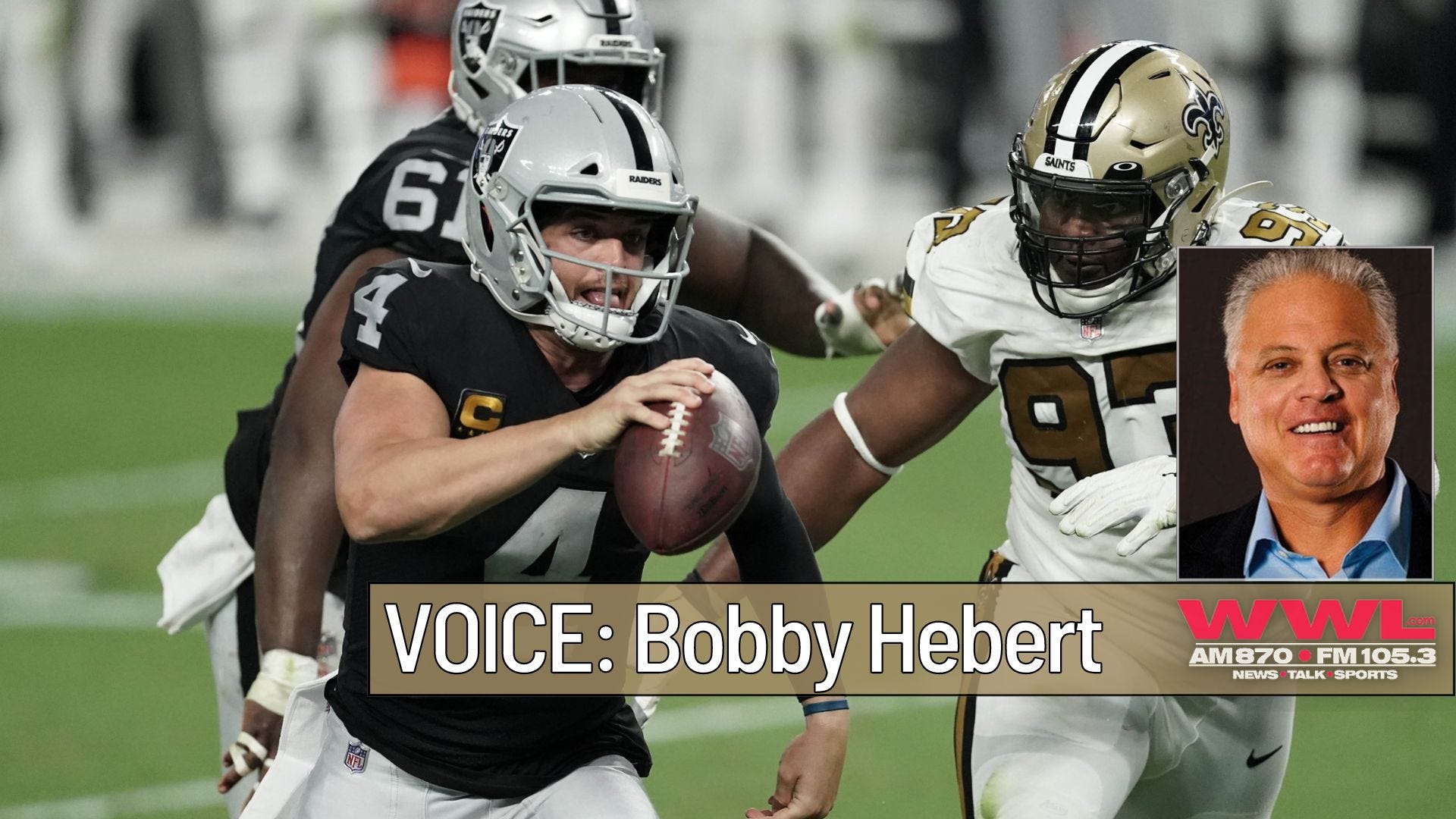 Bobby Hebert: With Derek Carr, 'shame on the Saints' if they don't win NFC South