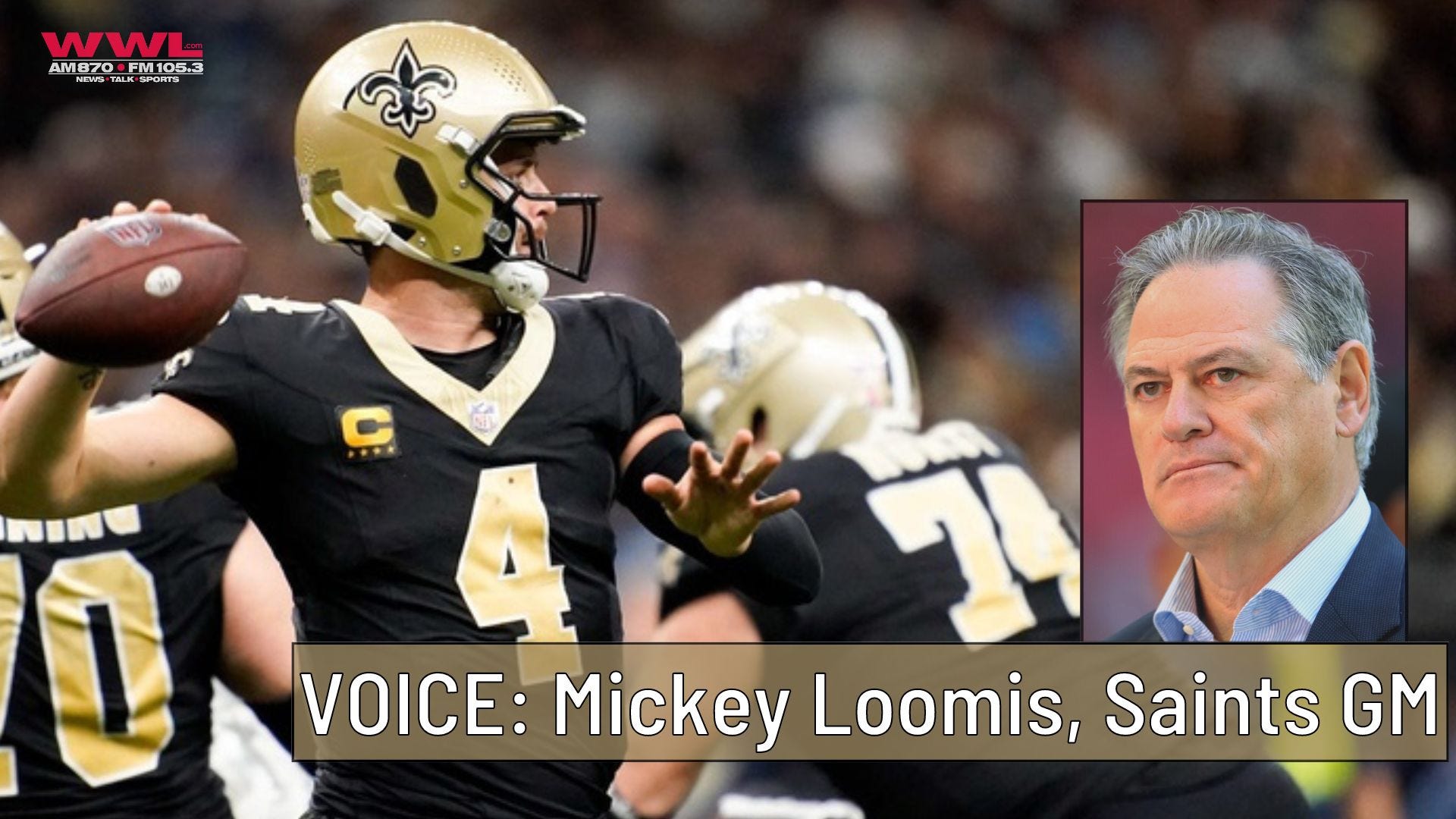Saints GM on WWL: Derek Carr made plays 'we haven't seen here for a while' in win over Titans