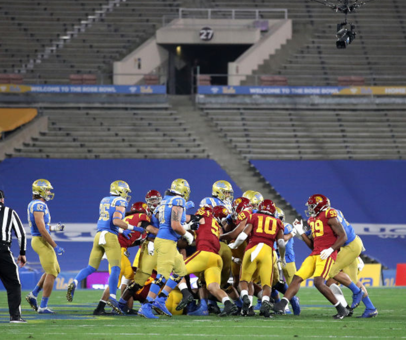 Crosstown Rivalry: UCLA, USC football fans gear up for Victory Bell game