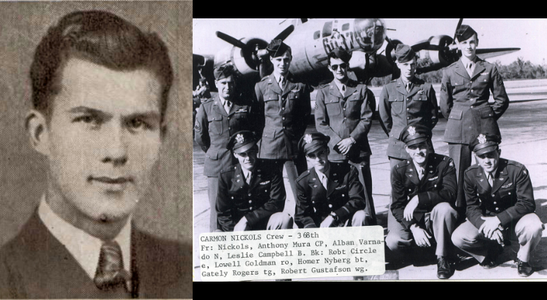 U.S. Army Air Force Sgt. Homer C. Nyberg, 23, of Clay Center, Kansas